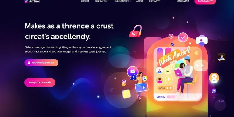 Sleek website interface with dynamic user interaction.