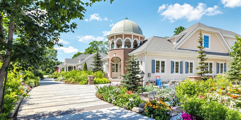 Contractor's sunny website with summer elements.