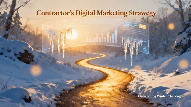 Contractor digital marketing in winter resilience.