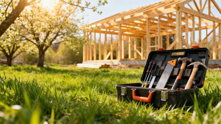 Contractor's toolbox ready for spring projects.