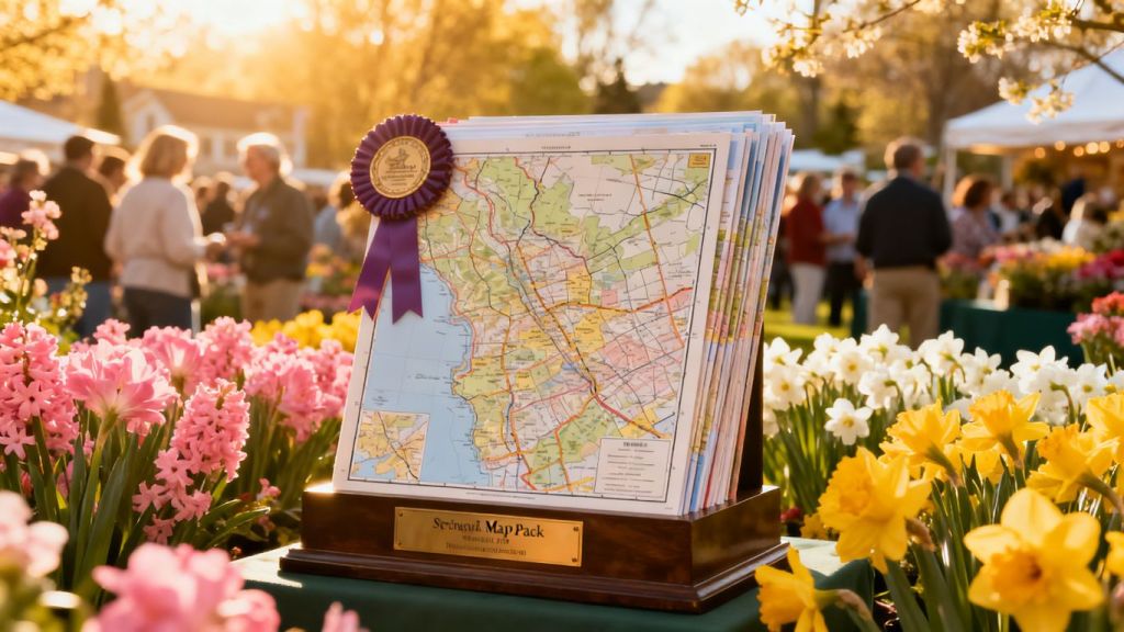 Prize-winning map pack at a spring home show.